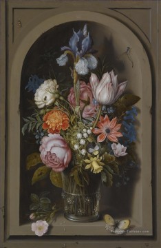 fleurs classiques Tableau Peinture - Fleurs Papillon Ambrosius Bosschaert